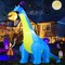 Halloween Inflatables Outdoor Decorations 10 FT Tall Dinosaurs Eating Pumpkin (blue)